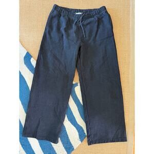 Good American Black Drawstring Sweatpants (Size 3, L)